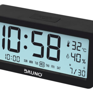 BRUNO ξυπνητήρι BRN-0128 με μέτρηση θερμοκρασίας και υγρασίας
