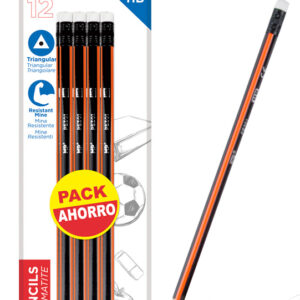 MP ξύλινο μολύβι με γόμα PE301-3
