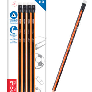 MP ξύλινο μολύβι με γόμα PE301