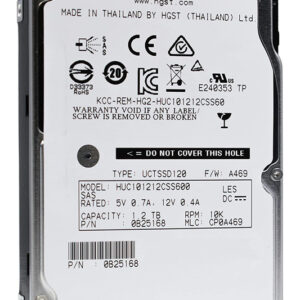 HGST used SAS HDD HUC101212CSS600