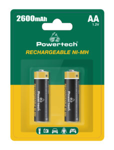 POWERTECH επαναφορτιζόμενες μπαταρίες NI-MH PT-1404
