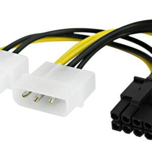 POWERTECH καλώδιο PCIe 8pin σε 2x molex 3pin CAB-W051