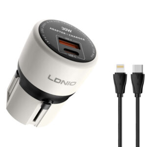 LDNIO φορτιστής τοίχου Q2319 με καλώδιο Lightning