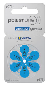 POWER ONE μπαταρίες ακουστικών βαρηκοΐας P675