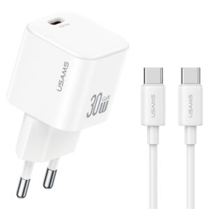 USAMS φορτιστής τοίχου CC262 με καλώδιο USB-C