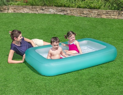 BESTWAY παιδική φουσκωτή πισίνα 51115, 102lt, 165x104x25cm, βεραμάν 2 102lt