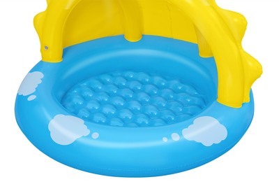 BESTWAY παιδική φουσκωτή πισίνα 52637 με σκίαστρο, 26lt, 101x97x71cm, μπλε/κίτρινη 3 101x97x71cm