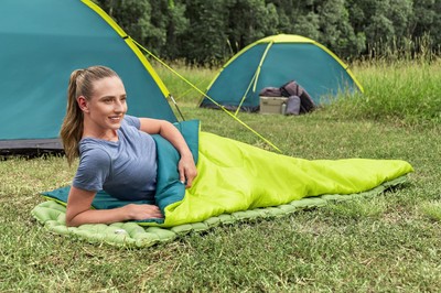 BESTWAY sleeping bag 68099, μονό, 180x75cm, lime 2 μονό
