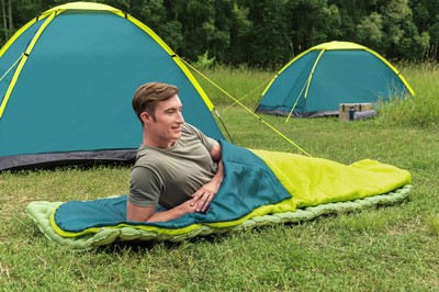 BESTWAY sleeping bag 68102, μονό, 220x75cm, lime 2 μονό