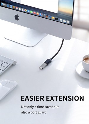 CABLETIME καλώδιο προέκτασης USB CT-C160-U3-AMAFN, 5Gbps, 2m, μαύρο 3 2m