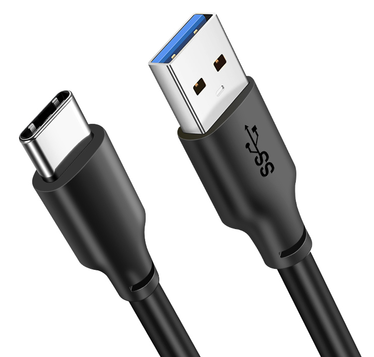 CABLETIME καλώδιο USB-C σε USB CT-C160-U33-CMAMN, 3A, 5Gbps, 3m, μαύρο 1 CABLETIME καλώδιο USB-C σε USB CT-C160-U33-CMAMN