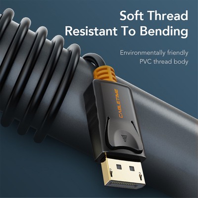 CABLETIME καλώδιο DisplayPort σε HDMI CT-AV585-02G, 1080p/60Hz, 1.8m, μαύρο 2 1080p/60Hz