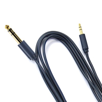 CABLETIME καλώδιο ήχου 3.5mm σε 6.3mm CT-AV321-H11G, 1.8m, μαύρο 2 1.8m