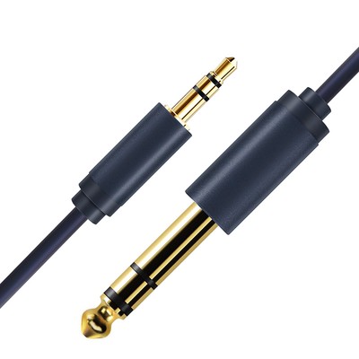 CABLETIME καλώδιο ήχου 3.5mm σε 6.3mm CT-AV321-H11G, 1.8m, μαύρο 3 μαύρο