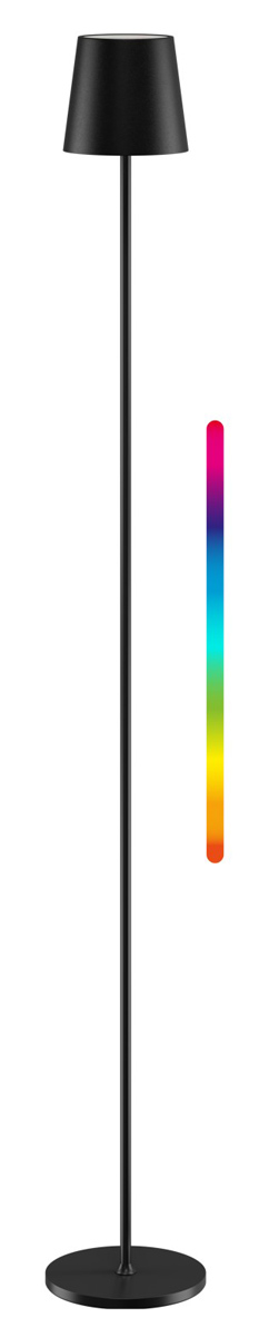 GOOBAY επιτραπέζιο φωτιστικό 76573, RGBW, dimmable, επαναφορτιζόμενο, έως 122.3cm ύψος, μαύρο 1 GOOBAY επιτραπέζιο φωτιστικό 76573