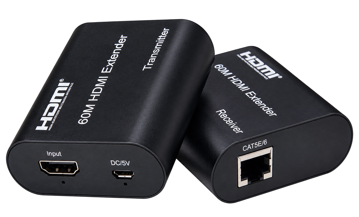 POWERTECH HDMI video extender CAB-H204 μέσω καλωδίου RJ45, 1080p/60Hz, με loop, έως 120m 1 POWERTECH HDMI video extender CAB-H204 μέσω καλωδίου RJ45