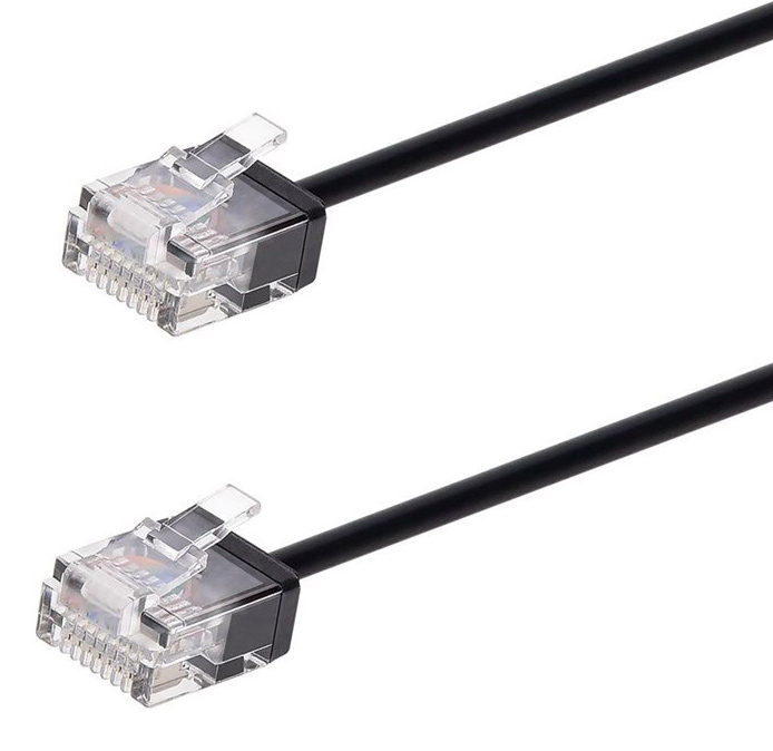 POWERTECH καλώδιο δικτύου CAB-N466, Cat 6A U/UTP, ultra slim, copper, 500MHz, 15m, μαύρο 1 POWERTECH καλώδιο δικτύου CAB-N466
