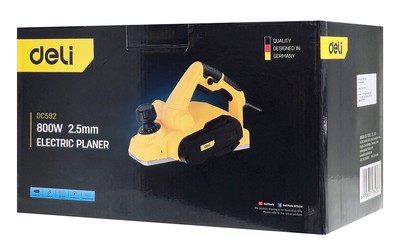DELI πλάνη DC592, 800W, με συλλέκτη σκόνης 3 με συλλέκτη σκόνης