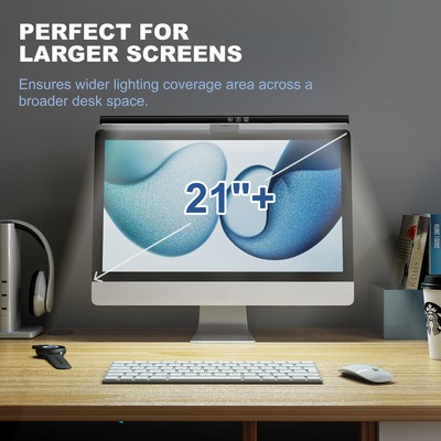 LUMIVIDA φωτιστικό οθόνης LDL16-11LV, 21"+, ρυθμιζόμενη φωτεινότητα & θερμοκρασία χρώματος, μαύρο 3 ρυθμιζόμενη φωτεινότητα & θερμοκρασία χρώματος