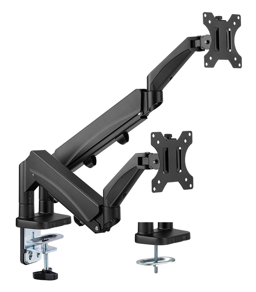 BRATECK βάση γραφείου για 2x οθόνες LDT56-C024, 17-32", έως 9kg 1 BRATECK βάση γραφείου για 2x οθόνες LDT56-C024