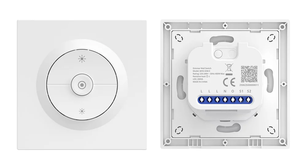 SONOFF smart επιτοίχιος διακόπτης dimmer Orb-DIM, WiFi, Matter, 400W, λευκός 1 SONOFF smart επιτοίχιος διακόπτης dimmer Orb-DIM