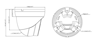 POWERTECH IP κάμερα PT-1593 με μικρόφωνο & Full Color λειτουργία, 8MP, 2.8mm, PoE, IP67 3 2.8mm