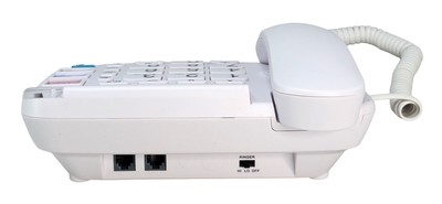 POWERTECH ενσύρματο τηλέφωνο για ηλικιωμένους PT-1662, με αναγνώριση κλήσεων, οθόνη, λευκό 3 οθόνη