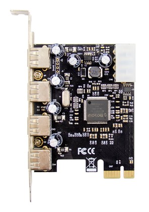 POWERTECH κάρτα επέκτασης PCIe σε 4x USB 2.0 ST622, 480Mbps, ASIX MCS9990 3 ASIX MCS9990