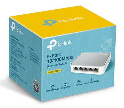 TP-LINK Desktop Switch TL-SF1005D, 5-port 10/100M, V16.40 3 V16.40