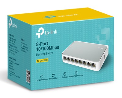 TP-LINK Desktop Switch TL-SF1008D, 8-port 10/100Mbps, V12.40 3 V12.40