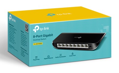 TP-LINK Desktop Switch TL-SG1008D, 8-port 10/100/1000Mbps, V11.40 3 V11.40