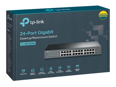 TP-LINK Desktop/Rackmount Switch TL-SG1024D 24 Θυρών, V11.40 3 TP-LINK Desktop/Rackmount Switch TL-SG1024D 24 Θυρών, V11.40 - Image 3