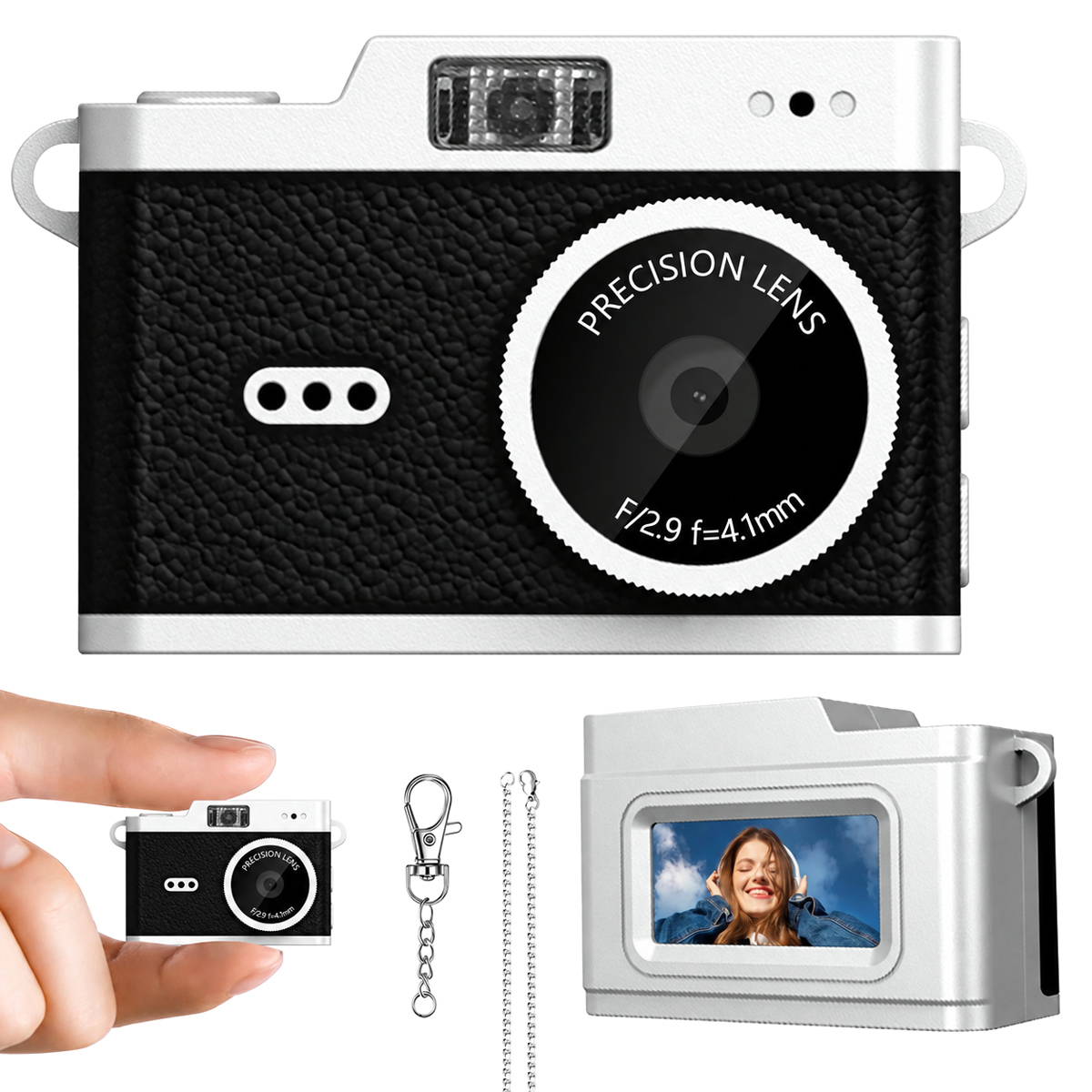 WOWKIDS μίνι ψηφιακή κάμερα X5 με 0.96" οθόνη, 2MP/1080p, μαύρη 1 WOWKIDS μίνι ψηφιακή κάμερα X5 με 0.96" οθόνη